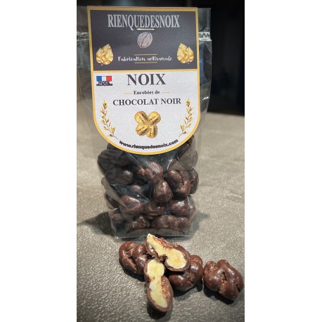 Noix enrobées de chocolat noir - 100g